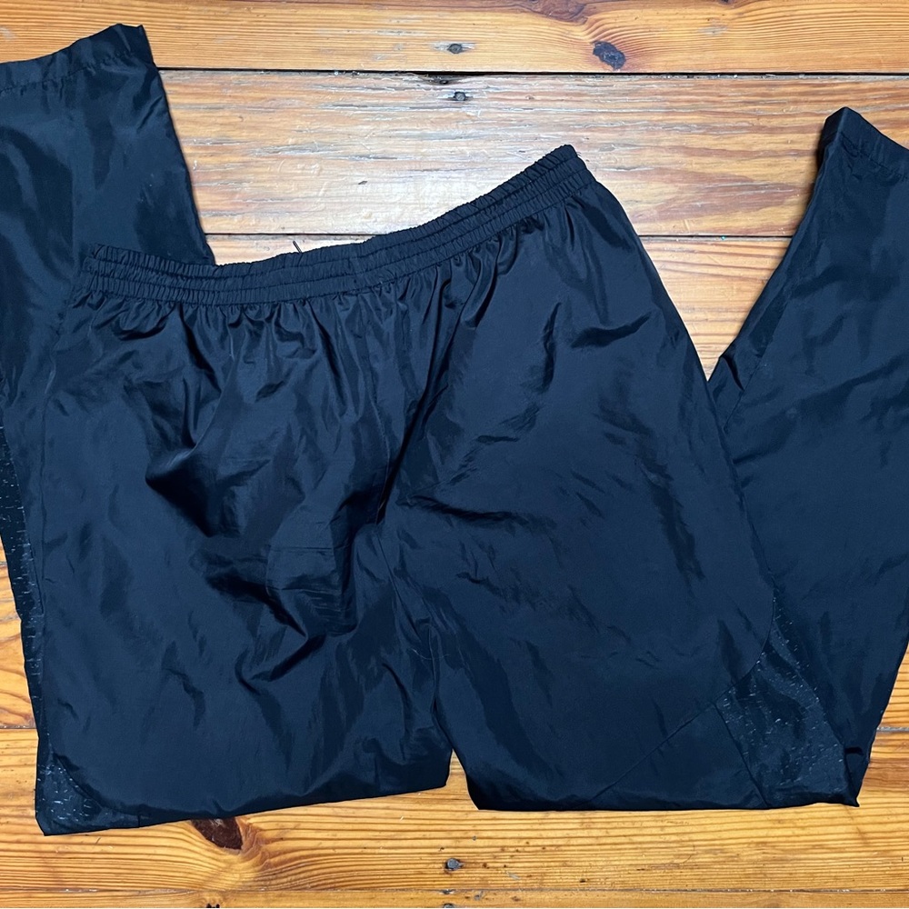 New Balance Men XL Track Athletic Pants Black Straight Leg Pockets